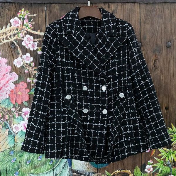 women's jackets star with black temperament slim and versatile british small fragrance heavy industry coat, Black;brown
women's jackets star with black temperament slim and versatile british small fragrance heavy industry coat, Black;brown
