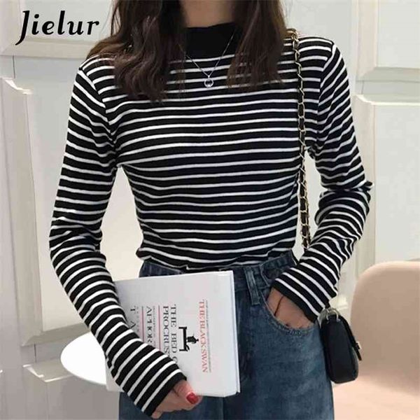 pullovers stripe basic turtleneck sweater women autumn winter knitted chic primer korean pull femme jumper soft 210426, White;black
pullovers stripe basic turtleneck sweater women autumn winter knitted chic primer korean pull femme jumper soft 210426, White;black