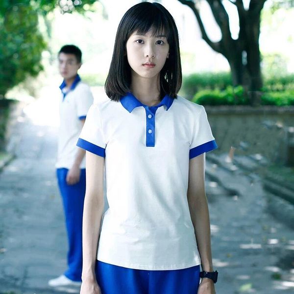 summer couples wear school uniforms lapel shirt short-sleeved t-shirt harajuku class service for men and women women's, White
summer couples wear school uniforms lapel shirt short-sleeved t-shirt harajuku class service for men and women women's, White