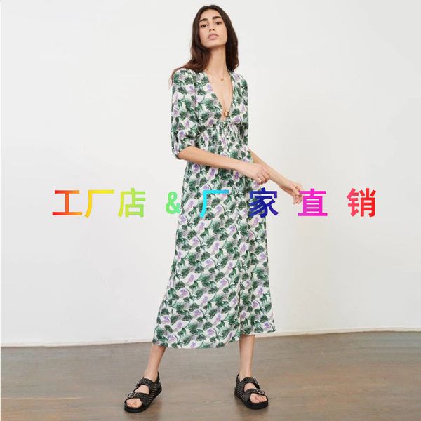 dsigners fadan family spring and summer temperament vneck plant print waist slim dress holiday style long skirt, White;black
dsigners fadan family spring and summer temperament vneck plant print waist slim dress holiday style long skirt, White;black