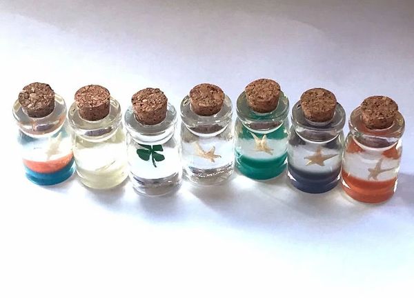 7 pcs drifting bottle embedded rare fashion jewelry real four leaf clover starfish accessories, Black
7 pcs drifting bottle embedded rare fashion jewelry real four leaf clover starfish accessories, Black