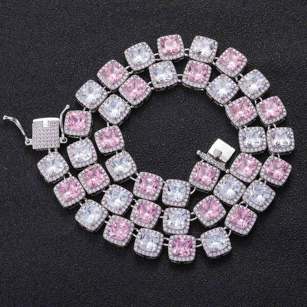 fashion europe america style hip hop jewelry 10mm rock sugar pink white zircon necklace copper set cubic for men and women, Black
fashion europe america style hip hop jewelry 10mm rock sugar pink white zircon necklace copper set cubic for men and women, Black