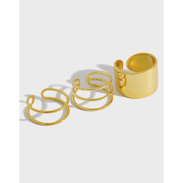 light luxury style real gold 18k electroplating silver s925 sterling silver ins wide open ring, Black
light luxury style real gold 18k electroplating silver s925 sterling silver ins wide open ring, Black