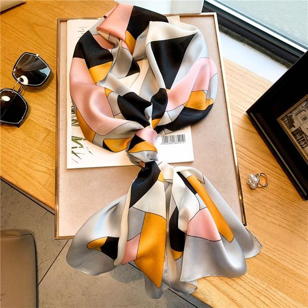 scarves 2021 fashion silk skinny scarf women luxury hijab headband neck tie shawl wrap ladies bandana headkerchief foulard 160*40cm, Blue;gray
scarves 2021 fashion silk skinny scarf women luxury hijab headband neck tie shawl wrap ladies bandana headkerchief foulard 160*40cm, Blue;gray