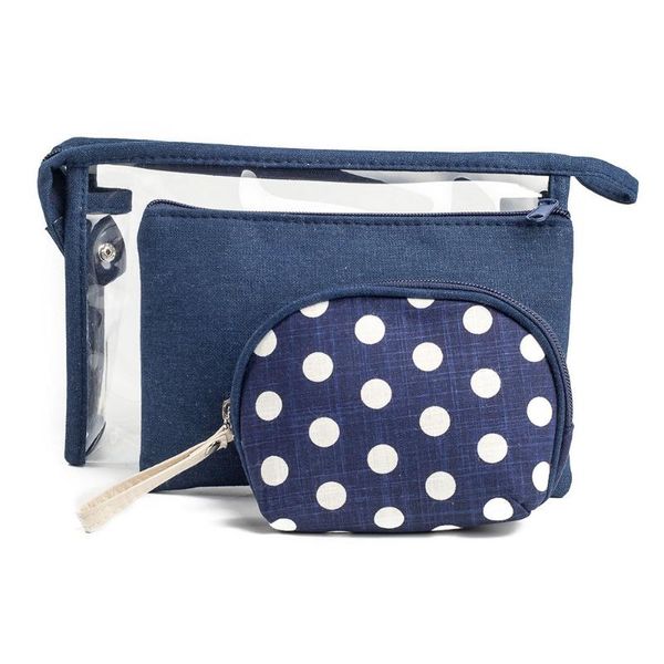 cosmetic bags & cases 3pcs/set women bag fashion dot pvc canvas waterproof make up travel cosmetics toiletry pouch
cosmetic bags & cases 3pcs/set women bag fashion dot pvc canvas waterproof make up travel cosmetics toiletry pouch
