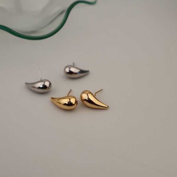192 design feeling gold plated simple geometry indifference daily water drop metal earrings d1-4, Silver
192 design feeling gold plated simple geometry indifference daily water drop metal earrings d1-4, Silver