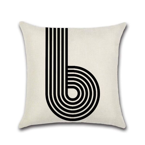 fashion note lines black&white cushion cover knitted linen printed throw pillowcase for home seat waist pillow decor funda cojin cushion/dec 
fashion note lines black&white cushion cover knitted linen printed throw pillowcase for home seat waist pillow decor funda cojin cushion/dec