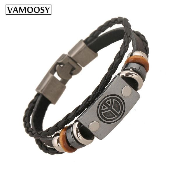 charm bracelets 2021 fashion for women peace jewelry leather bracelet men's bead women's punk casual, Golden;silver
charm bracelets 2021 fashion for women peace jewelry leather bracelet men's bead women's punk casual, Golden;silver