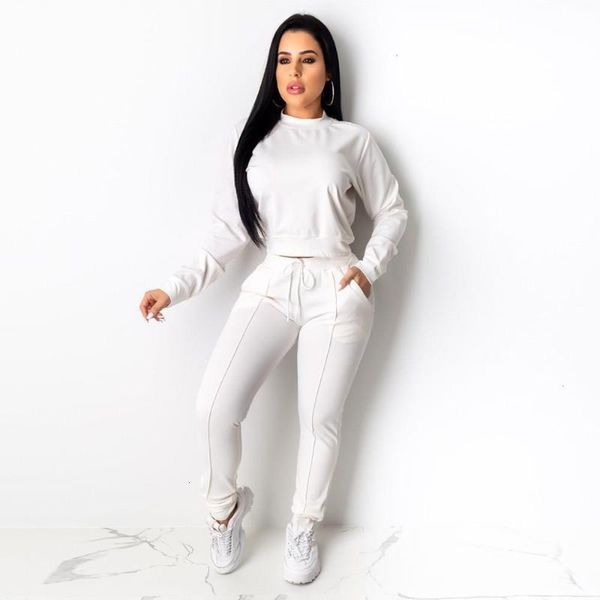 two piece dress long mouwen training suit 2 delicate set women sweatsuit casual and broek jogging outfits solid fitness 2nd, White
two piece dress long mouwen training suit 2 delicate set women sweatsuit casual and broek jogging outfits solid fitness 2nd, White