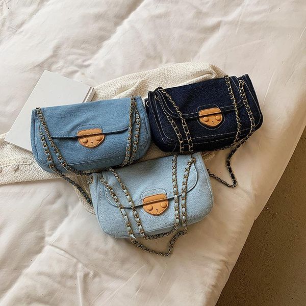 evening bags star same style fashion retro solid color denim ladies handbag chain shoulder bag classic satchels fashionable purses
evening bags star same style fashion retro solid color denim ladies handbag chain shoulder bag classic satchels fashionable purses