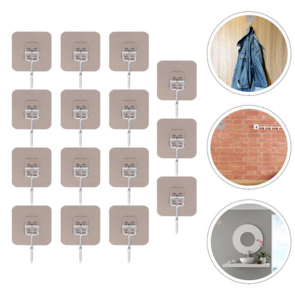 hooks & rails 15pcs wall-mounted multi-function bathroom simple clothes hangers