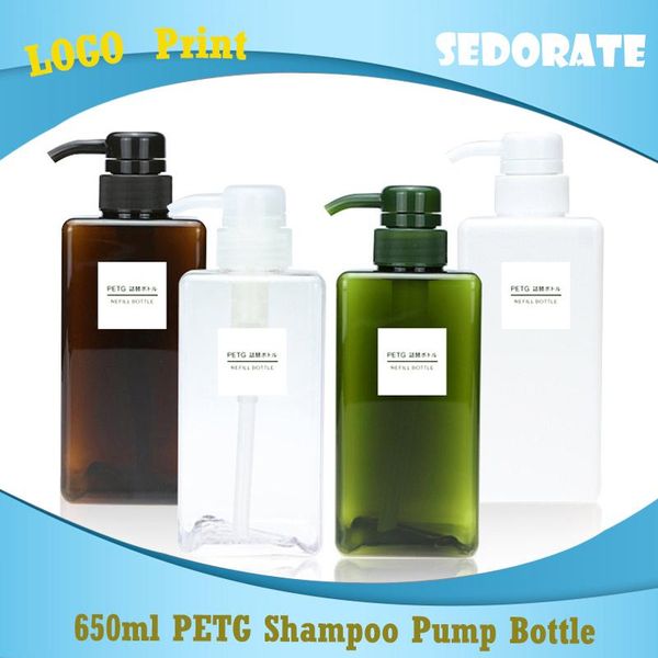 storage bottles & jars sedorate 10 pcs/lot 650ml petg square refillable bottle for shampoo containers el bath cream pump fy008
storage bottles & jars sedorate 10 pcs/lot 650ml petg square refillable bottle for shampoo containers el bath cream pump fy008