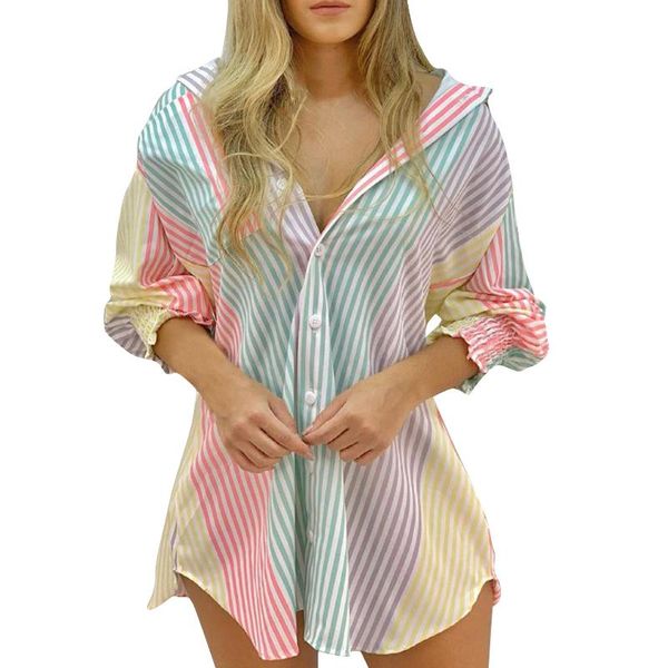 women's blouses & shirts women ol button up 2021 autumn loose long shirt lady lapel oversized sleeve flower striped white blusas
women's blouses & shirts women ol button up 2021 autumn loose long shirt lady lapel oversized sleeve flower striped white blusas