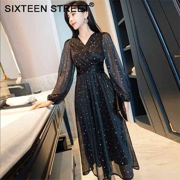 spring v neck bling dress woman long sleeve causal show slim -d female black lantern 210603, Black;gray
spring v neck bling dress woman long sleeve causal show slim -d female black lantern 210603, Black;gray