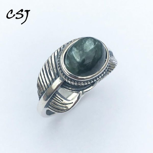 cluster rings csj natural seraphinite feather shape ring red 925 sterling silver oval cut 8*10mm fine jewelry woman or mom for party gift, Golden;silver
cluster rings csj natural seraphinite feather shape ring red 925 sterling silver oval cut 8*10mm fine jewelry woman or mom for party gift, Golden;silver