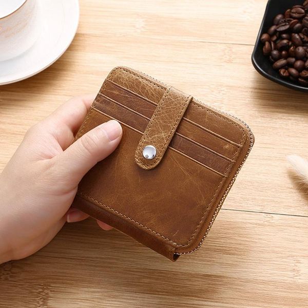 wallets vintage men's genuine leather short wallet retro card holder mini zipper purse for male women carteira masculina, Red;black
wallets vintage men's genuine leather short wallet retro card holder mini zipper purse for male women carteira masculina, Red;black