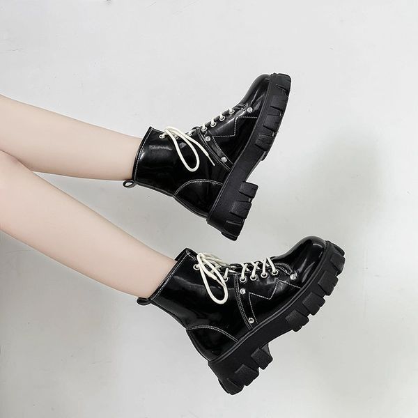 ankle boots for women shoes woman chunky platform lace up crystal rivet black leather autumn winter boots punk booties plus size
ankle boots for women shoes woman chunky platform lace up crystal rivet black leather autumn winter boots punk booties plus size