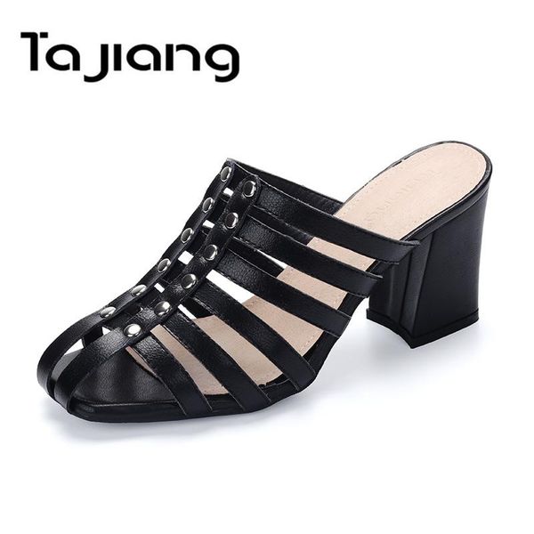 ta jiang genuine cow suede leather women high heels summer gladiator sandals classic slippers ladies rivets dress shoes woman, Black
ta jiang genuine cow suede leather women high heels summer gladiator sandals classic slippers ladies rivets dress shoes woman, Black