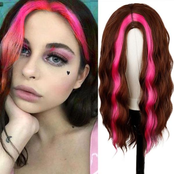 synthetic wigs 18 inches wig gradient hair color long natural wave ombre brown mixed party for women, Black
synthetic wigs 18 inches wig gradient hair color long natural wave ombre brown mixed party for women, Black