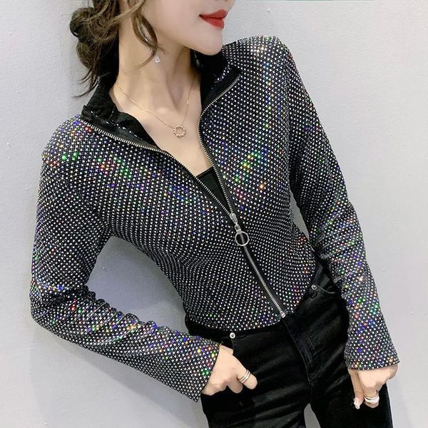 arrivals spring autumn women's jackets sequiend female short coats night club lady outerwear long sleeve clothes, Black;brown
arrivals spring autumn women's jackets sequiend female short coats night club lady outerwear long sleeve clothes, Black;brown