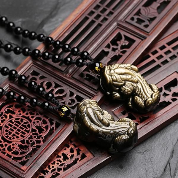 chains obsidian dragon head pixiu pendant necklace god of wealth lucky carved stone beaded neck jewelry gift for men women ea, Silver
chains obsidian dragon head pixiu pendant necklace god of wealth lucky carved stone beaded neck jewelry gift for men women ea, Silver