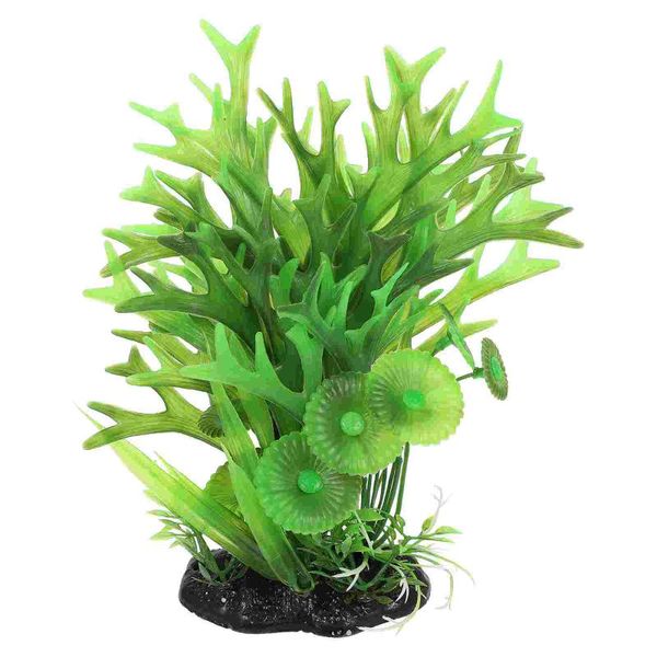 decorations 1pc simulation plant decor fake plastic aquarium landscape adorn