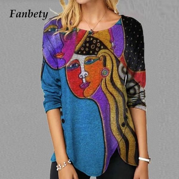 2021 spring new fashion print irregular women blouse shirt elegant o-neck long sleeve pullover lady casual loose streetwear, White
2021 spring new fashion print irregular women blouse shirt elegant o-neck long sleeve pullover lady casual loose streetwear, White