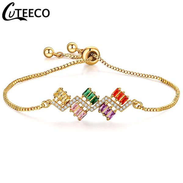 link, chain cuteeco 2021 tennis bracelets for women gold color cz zircon adjustable bracelet fashion jewelry wristband, Black
link, chain cuteeco 2021 tennis bracelets for women gold color cz zircon adjustable bracelet fashion jewelry wristband, Black