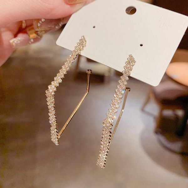 hoop & huggie big square earrings fashion elegant crystal drop dangle earring trendy shiny rhinestone ear decor wedding party jewelry, Golden;silver
hoop & huggie big square earrings fashion elegant crystal drop dangle earring trendy shiny rhinestone ear decor wedding party jewelry, Golden;silver