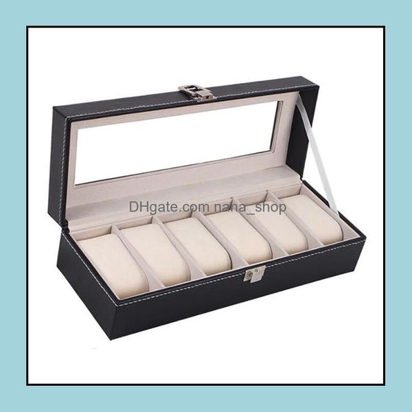 watch boxes & cases accessories watches window organizer box for save 6 wrist jewelry display case storage holder drop delivery 2021 vxrbb, Black;blue
watch boxes & cases accessories watches window organizer box for save 6 wrist jewelry display case storage holder drop delivery 2021 vxrbb, Black;blue