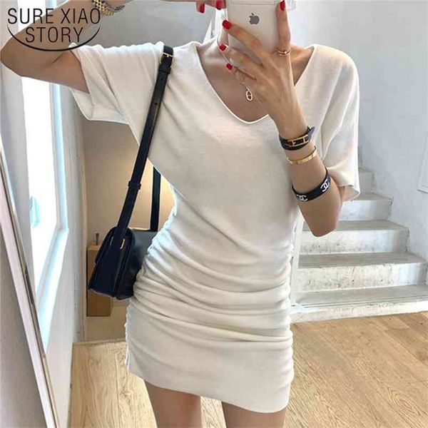 spring ruched high waist summer dress pleated hem for women korean short sleeve v-neck bottoming es 12880 210510, Black;gray
spring ruched high waist summer dress pleated hem for women korean short sleeve v-neck bottoming es 12880 210510, Black;gray