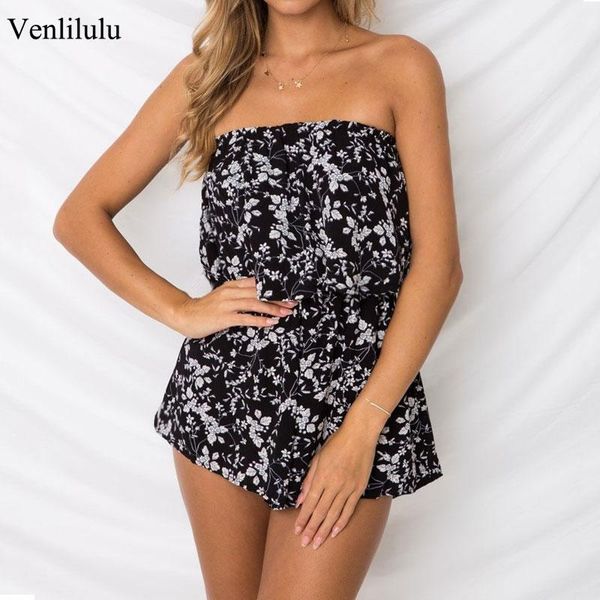 women's jumpsuits & rompers 2021 beach boho playsuits women stripeless elastic floral female ladies summer shorts playsuit, Black;white
women's jumpsuits & rompers 2021 beach boho playsuits women stripeless elastic floral female ladies summer shorts playsuit, Black;white