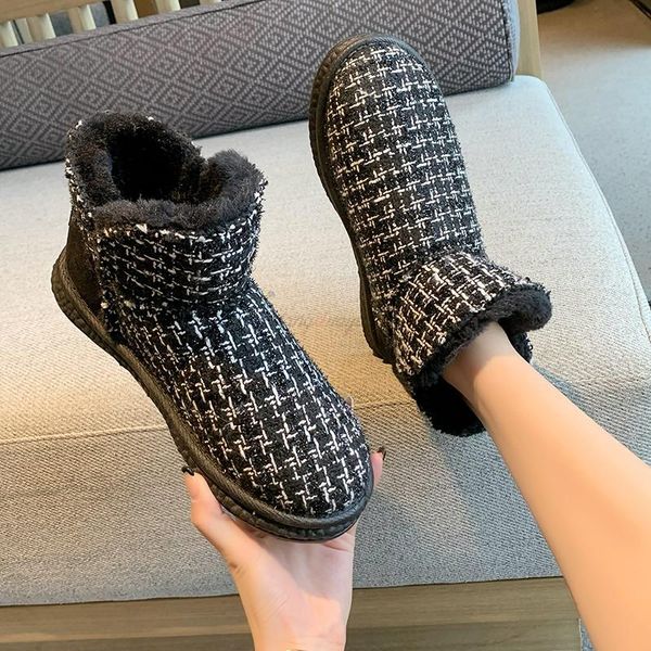 boots women's russian winter snow botas mujer non-slip women shoes with warm fur linning ankle, Black
boots women's russian winter snow botas mujer non-slip women shoes with warm fur linning ankle, Black