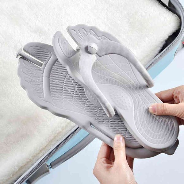 women's slippers summer folding travel portable slippers home flip-flops beach flat bottomed light female sandals flip flop y0305, Black
women's slippers summer folding travel portable slippers home flip-flops beach flat bottomed light female sandals flip flop y0305, Black