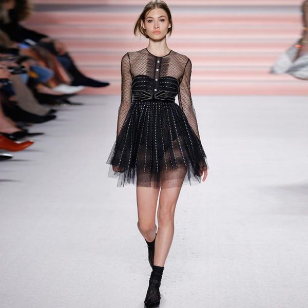casual dresses gedivoen spring elegant party short dress women mesh long sleeve diamonds a line fashion designer solid women's, Black;gray
casual dresses gedivoen spring elegant party short dress women mesh long sleeve diamonds a line fashion designer solid women's, Black;gray