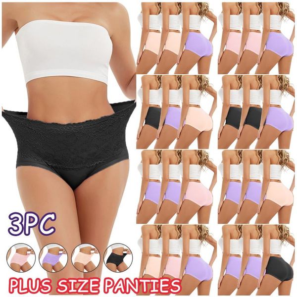 women's panties 3pcs women lingerie high waist tummy control underwear shapewear brief ropa lenceria sensual mujer, Black;pink
women's panties 3pcs women lingerie high waist tummy control underwear shapewear brief ropa lenceria sensual mujer, Black;pink