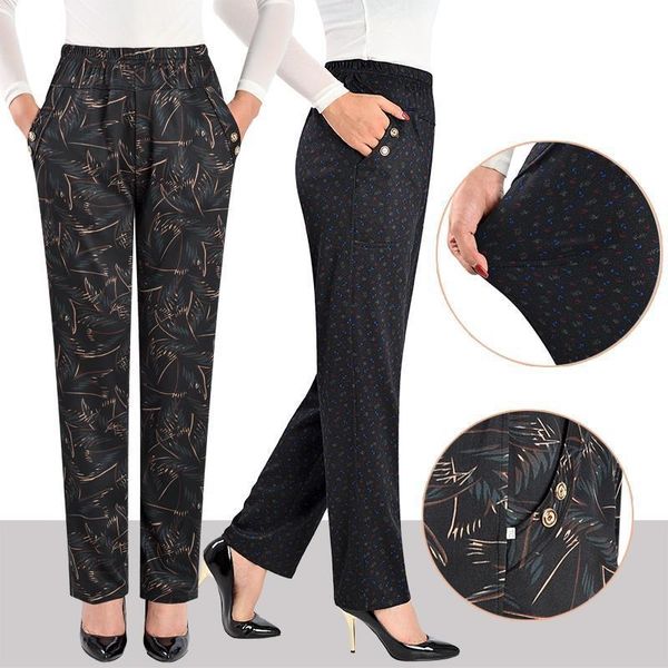 middle age winter large women pants size printed plus elastic waist straight pant casual loose grandma trousers 23, Black;white
middle age winter large women pants size printed plus elastic waist straight pant casual loose grandma trousers 23, Black;white