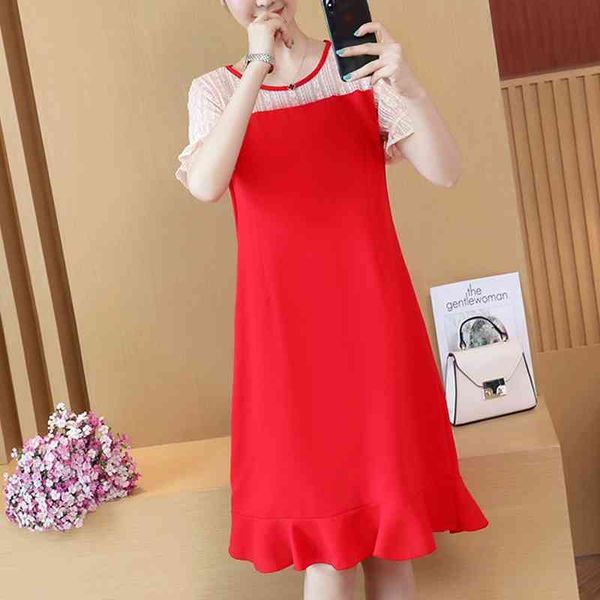 hollow out lace splicing dress summer autumn plus size women length es o neck short sleeve ruffle 86e 210420, Black;gray
hollow out lace splicing dress summer autumn plus size women length es o neck short sleeve ruffle 86e 210420, Black;gray