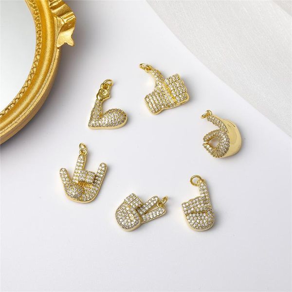 charms fashion micro pave cubic zirconia pendants small size gesture earrings pendant for diy necklace bracelets making supplies, Bronze;silver
charms fashion micro pave cubic zirconia pendants small size gesture earrings pendant for diy necklace bracelets making supplies, Bronze;silver