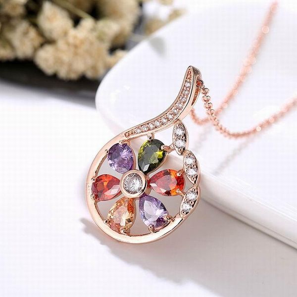 pendant necklaces selling heart necklace flexible flower clavicle chain shining charming personality luxury lady elegant romantic jewelry, Silver
pendant necklaces selling heart necklace flexible flower clavicle chain shining charming personality luxury lady elegant romantic jewelry, Silver