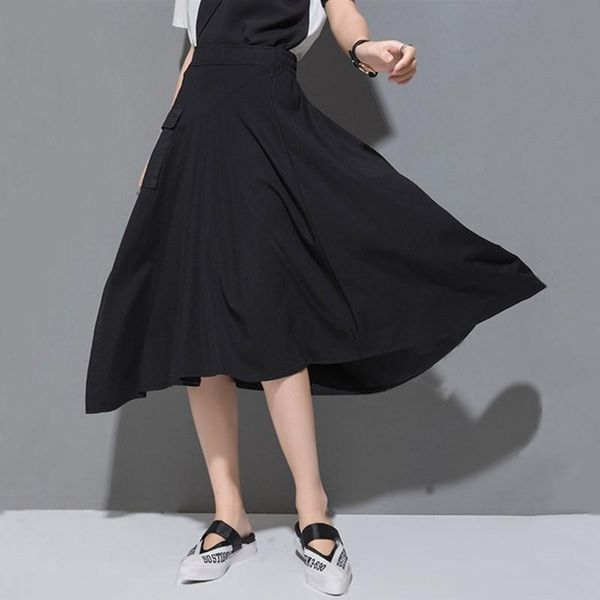 skirts summer 2021 black vintage irregular a-line skirt women midi high elastic waist loose casual big swing jupe fashions streetwear
skirts summer 2021 black vintage irregular a-line skirt women midi high elastic waist loose casual big swing jupe fashions streetwear