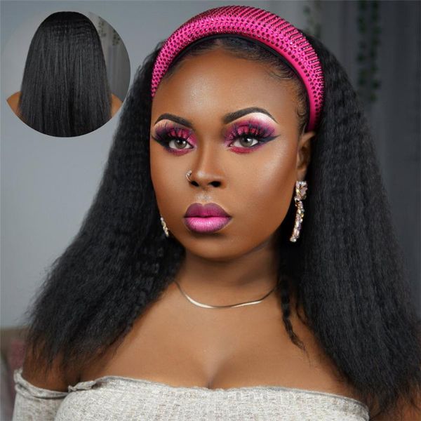 lace wigs headband wig human hair 180% peruvian kinky straight for black women glueless yaki with, Black;brown
lace wigs headband wig human hair 180% peruvian kinky straight for black women glueless yaki with, Black;brown