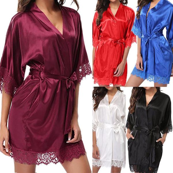 nightgowns & sleepshirts nightdress sleep lounge pijama robe satin silk night home clothing pyjama women sleepwear #w women's, Black;red
nightgowns & sleepshirts nightdress sleep lounge pijama robe satin silk night home clothing pyjama women sleepwear #w women's, Black;red