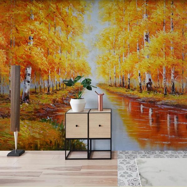 hand painted wall mural autumn forest oil painting decorative wallpaper for living room wallpapers
hand painted wall mural autumn forest oil painting decorative wallpaper for living room wallpapers