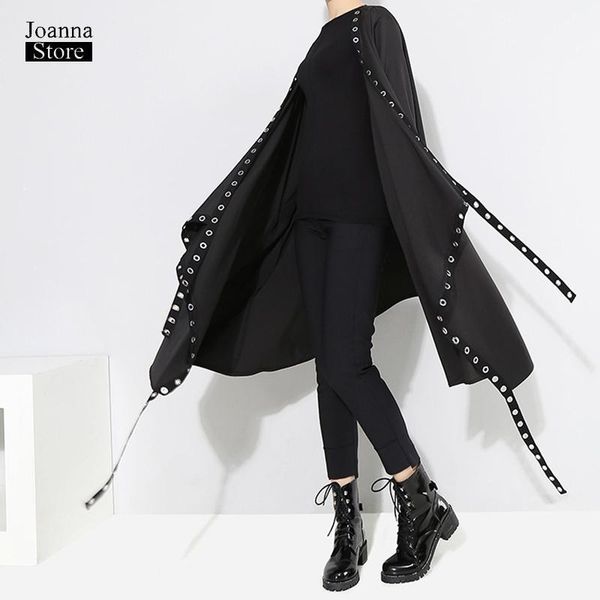 women's trench coats punk harajuku coat long plus size clothes irregular for women black womens clothing tide streetwear overcoat, Tan;black
women's trench coats punk harajuku coat long plus size clothes irregular for women black womens clothing tide streetwear overcoat, Tan;black