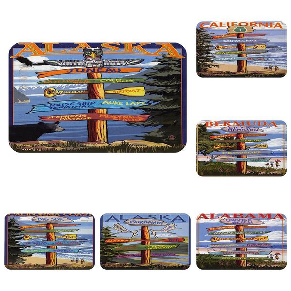 carpets alaska travel signposts cool mat bath carpet decorative anti-slip mats room car floor bar rugs door home decor gift
carpets alaska travel signposts cool mat bath carpet decorative anti-slip mats room car floor bar rugs door home decor gift