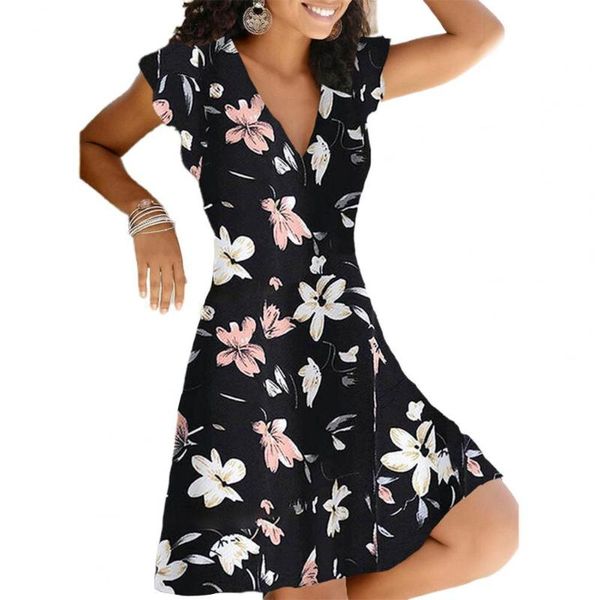 women dress v neck breathable polyester a-line party for wholesale women's swimwear, White;black
women dress v neck breathable polyester a-line party for wholesale women's swimwear, White;black