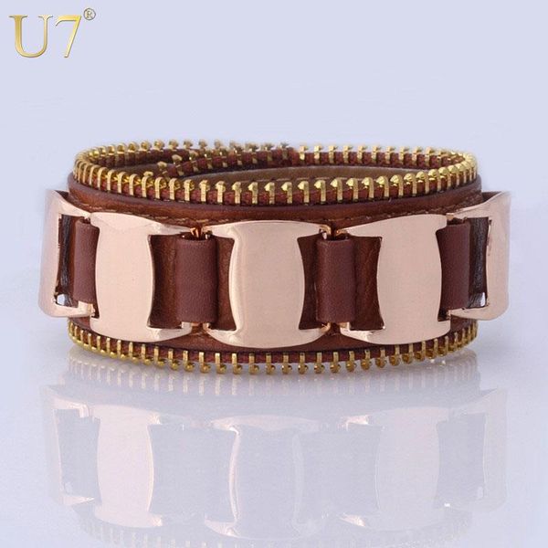 tennis u7 genuine leather bracelet 17/19/21cm wholesale women/men fashion jewelry gifts rock steampunk h522, Golden;silver
tennis u7 genuine leather bracelet 17/19/21cm wholesale women/men fashion jewelry gifts rock steampunk h522, Golden;silver