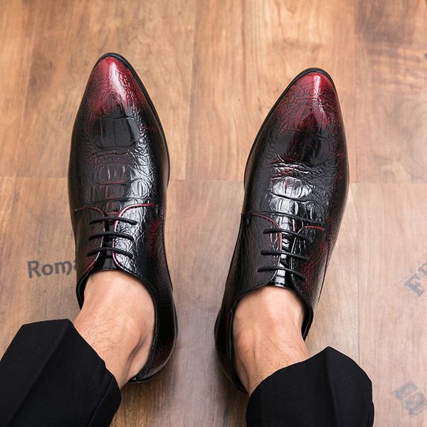 dress shoes leather men brogues lace-up bullock business oxfords pointed toe male formal, Black
dress shoes leather men brogues lace-up bullock business oxfords pointed toe male formal, Black