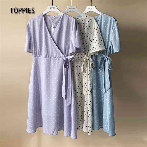 summer short sleeve shirts dress polka dot printing woman v-neck lace up belt vestido 210421, Black;gray
summer short sleeve shirts dress polka dot printing woman v-neck lace up belt vestido 210421, Black;gray